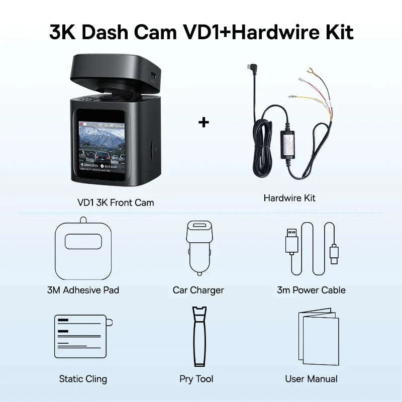 Baseus 3K Front and Rear Dash Cam for Safer Driving - Image 9