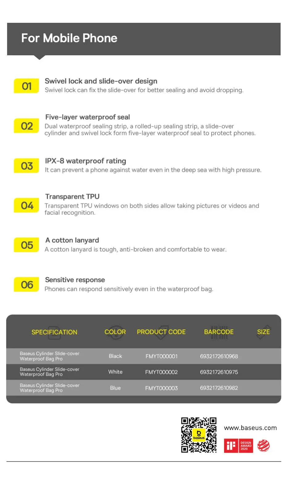 Waterproof Phone Bag for Phones Under 7.2 Inches - Image 26