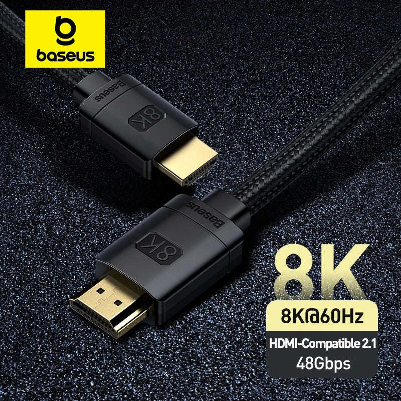 Baseus 8K HDMI Cable for Sharp, Smooth Display Performance