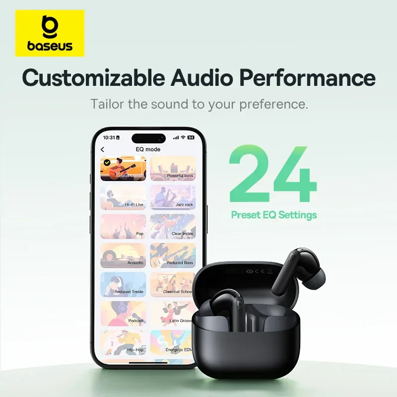 Noise Cancelling True Wireless Earbuds Bluetooth 6.0 with 41Hr Playtime - Image 6