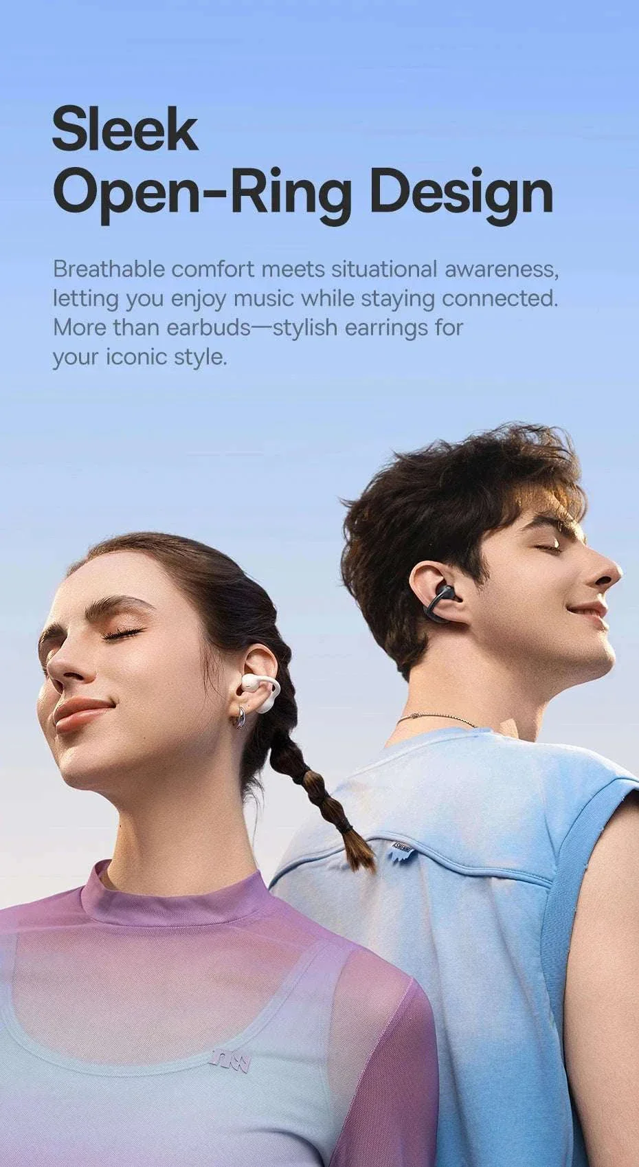 Baseus BC1 Open Ear Wireless Ear Clip Earbuds - Image 10