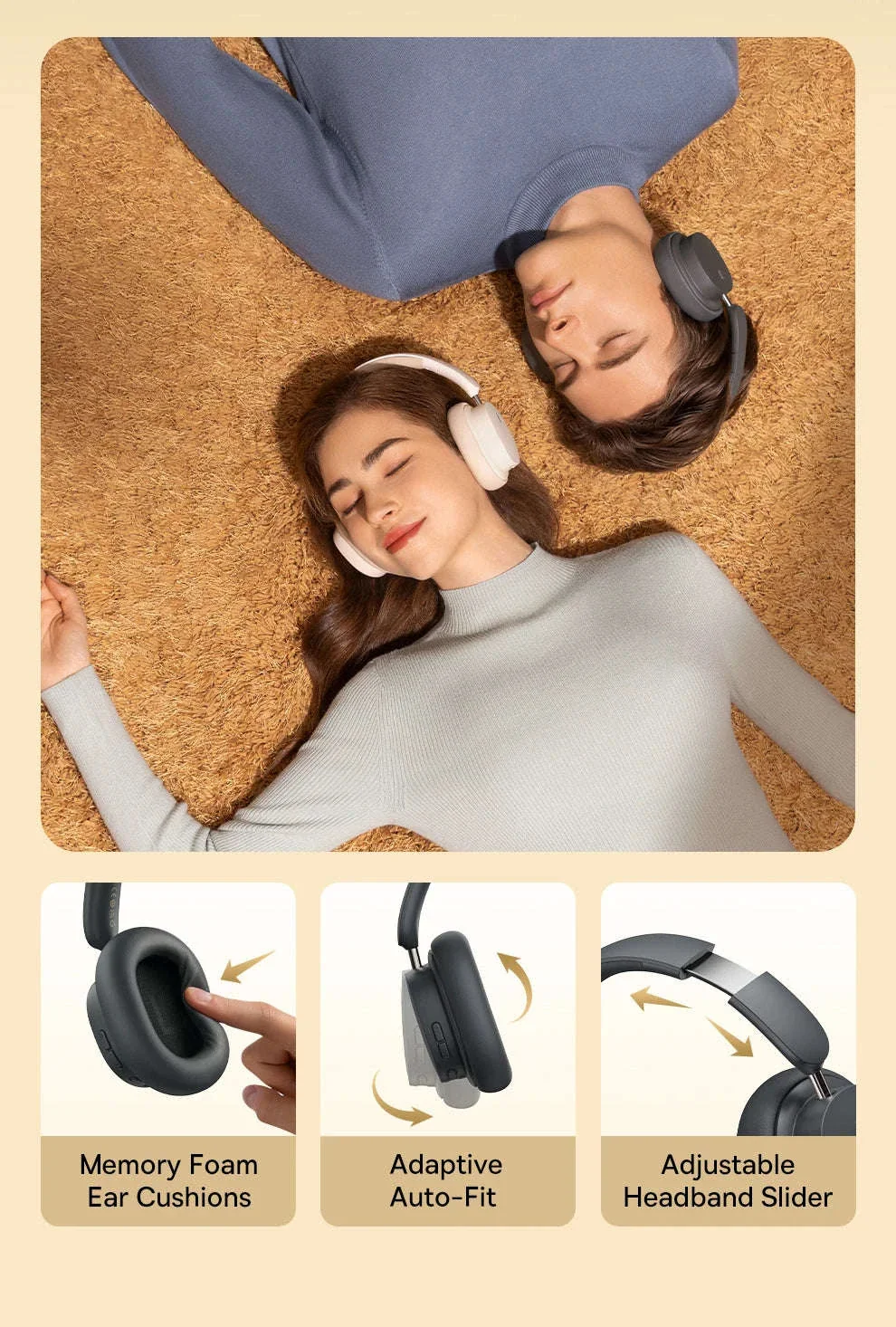 Baseus Bowie D05 Wireless Headphones with 70H Playback - Image 15