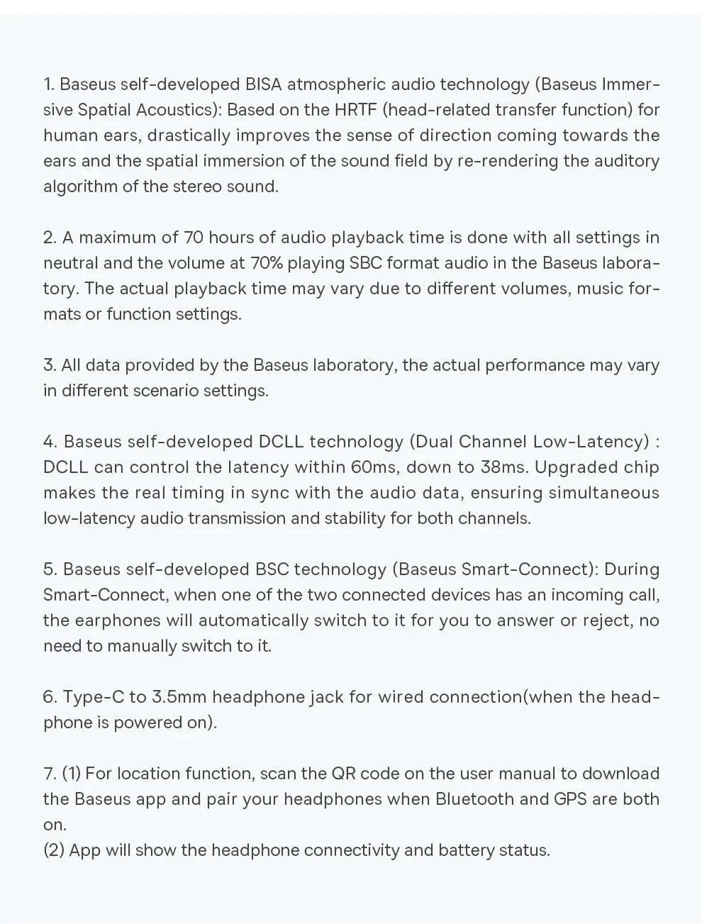 Baseus Bowie D05 Wireless Headphones with 70H Playback - Image 30