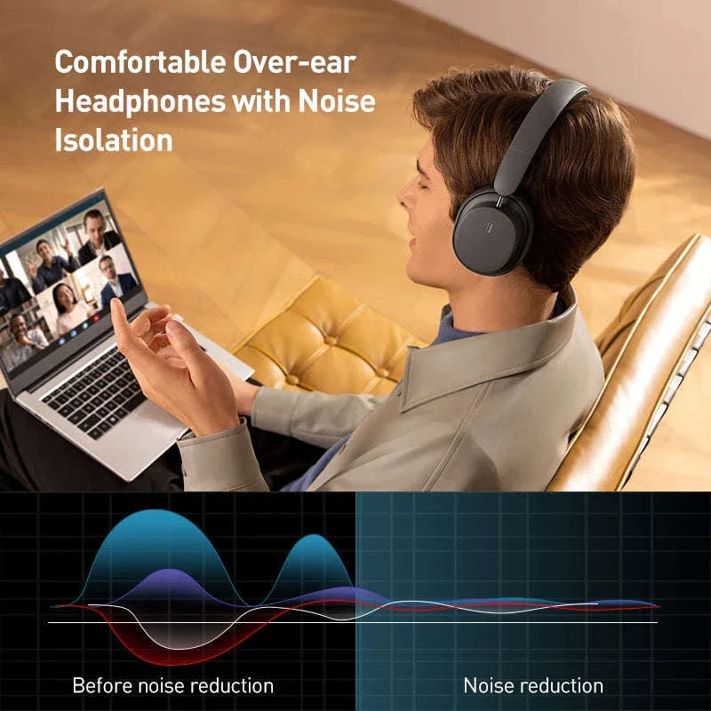 Baseus Bowie D05 Wireless Headphones with 70H Playback - Image 4