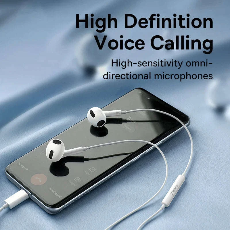 Baseus C17 Type-C Wired Earphones with Mic - Image 2