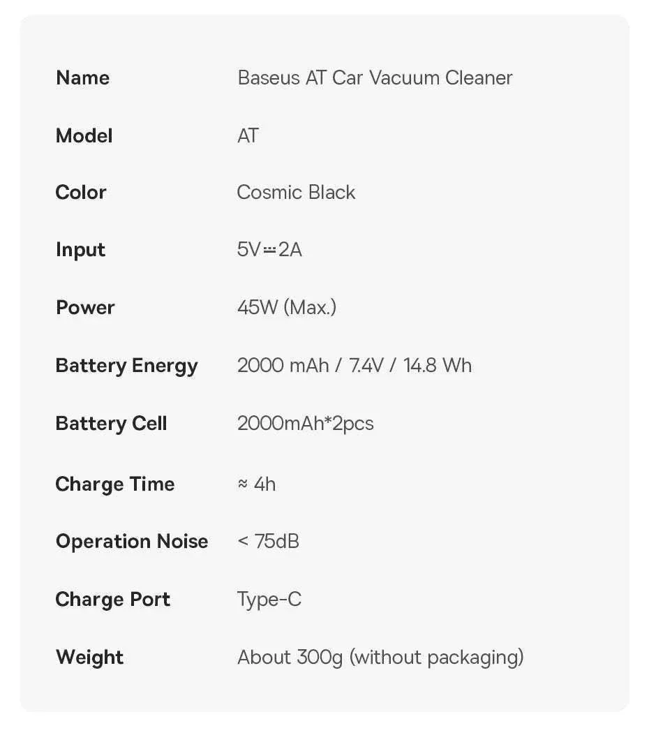 Baseus AT 4-in-1 Car Vacuum Cleaner - Image 27