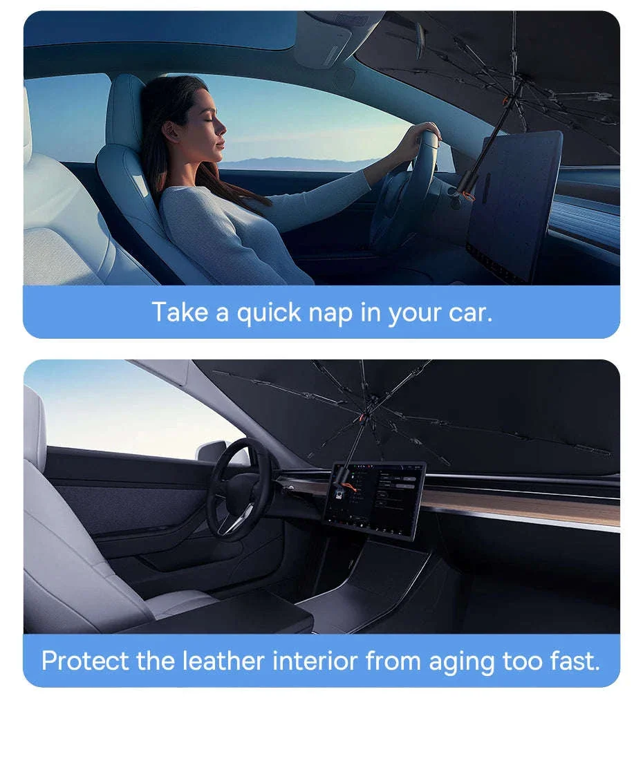 Car Windshield Sun Shade with Hemmed Edges - Image 19