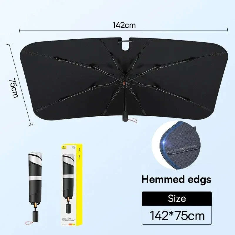 Car Windshield Sun Shade with Hemmed Edges - Image 28