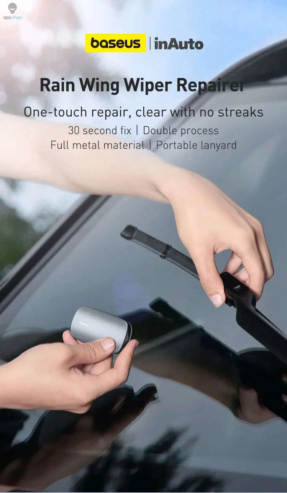 Baseus Car Wiper Blade Repair Kit for Clearer Driving - Image 7