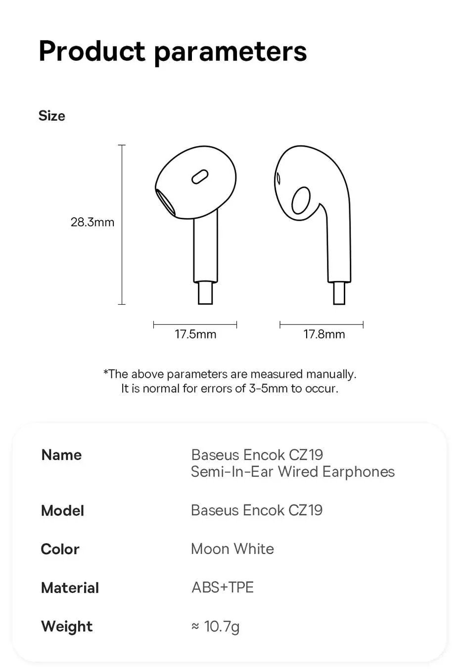 Baseus Encok CZ19 Type‑C Wired Earphones with Mic - Image 21