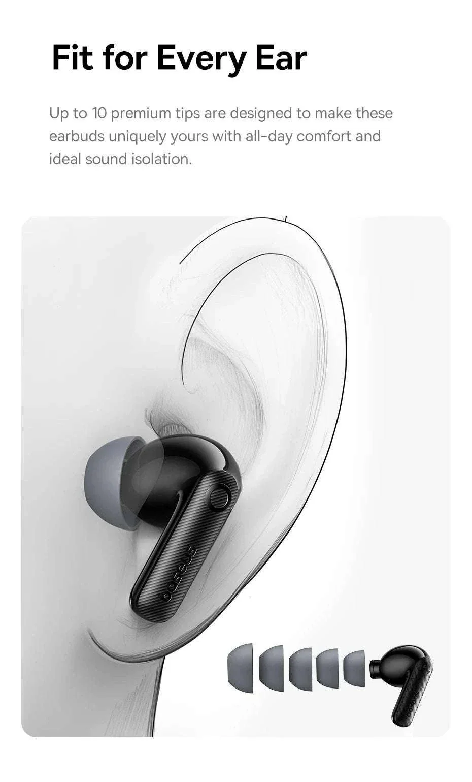 Baseus EP10 Pro ANC Wireless Earbuds with LDAC & 55H Battery - Image 19