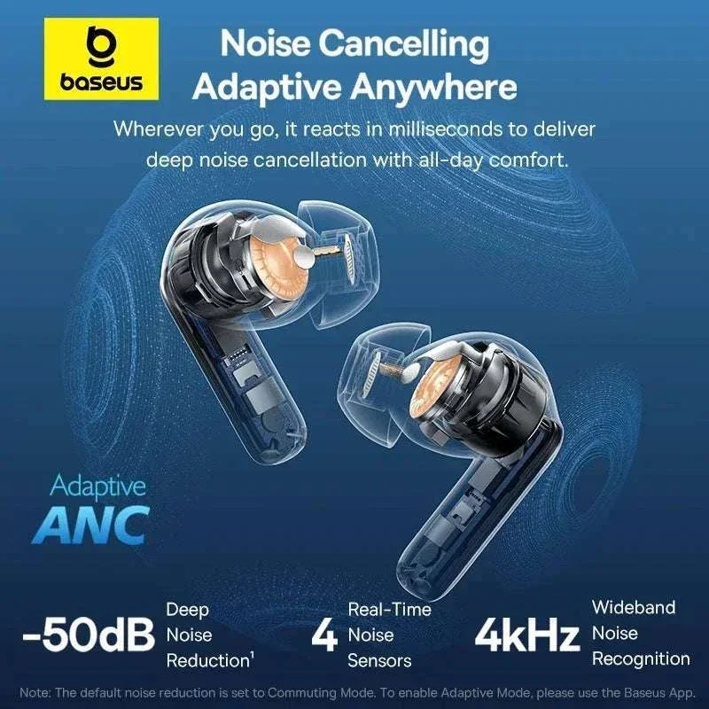 Baseus EP10 Pro ANC Wireless Earbuds with LDAC & 55H Battery - Image 2