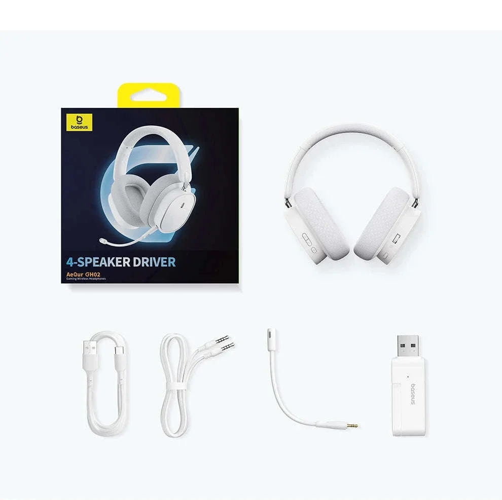 GH02 Gaming Wireless Headphone with Mic, Bluetooth 5.3, 40mm Driver, 2.4G/Wireless/Wired, RGB - Image 29