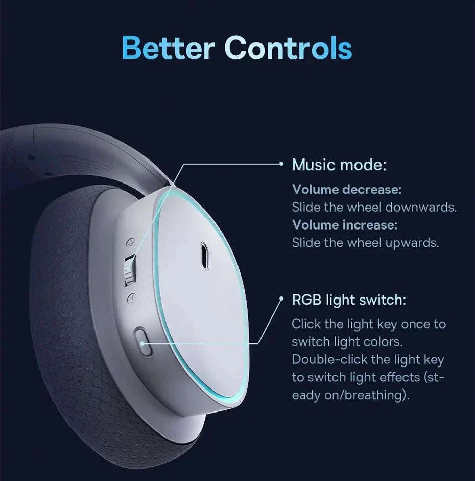 Baseus GH02 Wireless Gaming Headset with Mic - Image 25