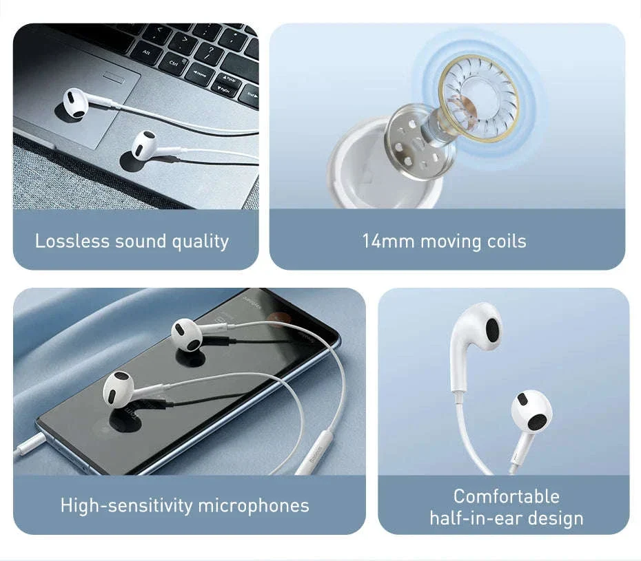 Baseus H17 3.5mm Wired Earphones with Microphone - Image 10