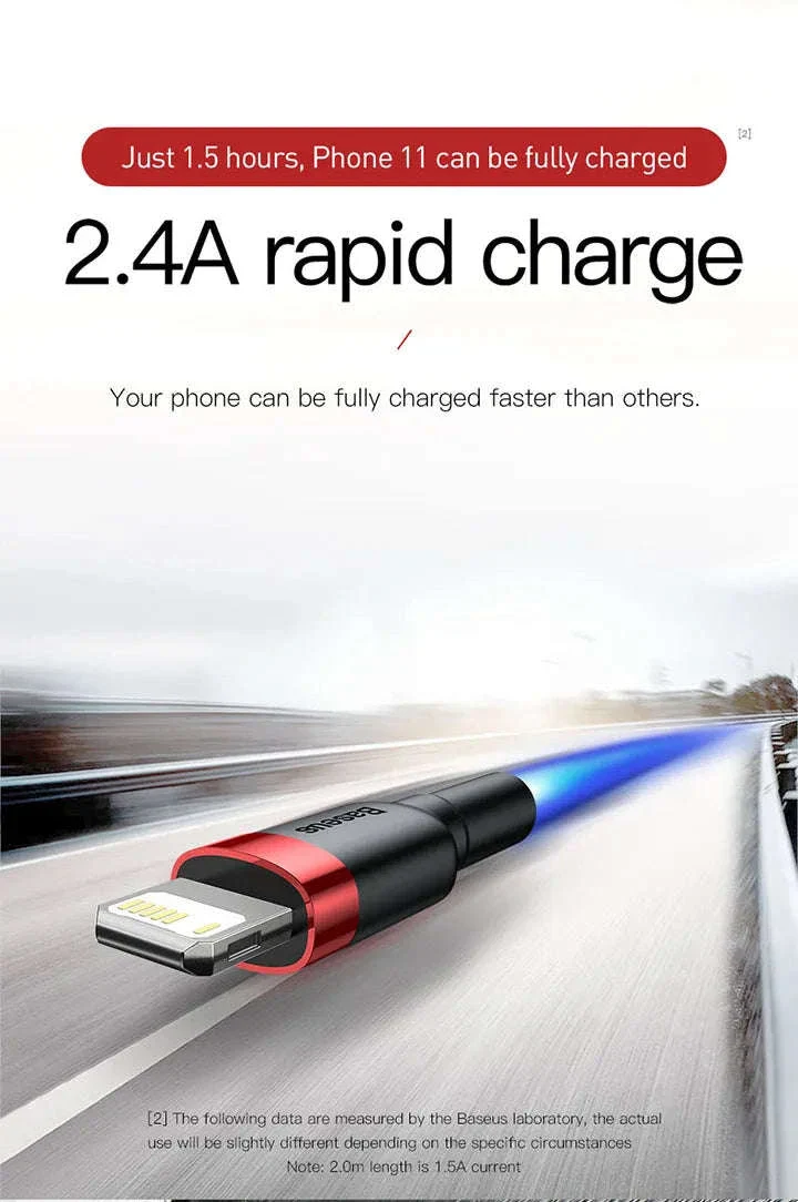 Baseus iPhone Fast Charging Cable with Braided Strength - Image 10