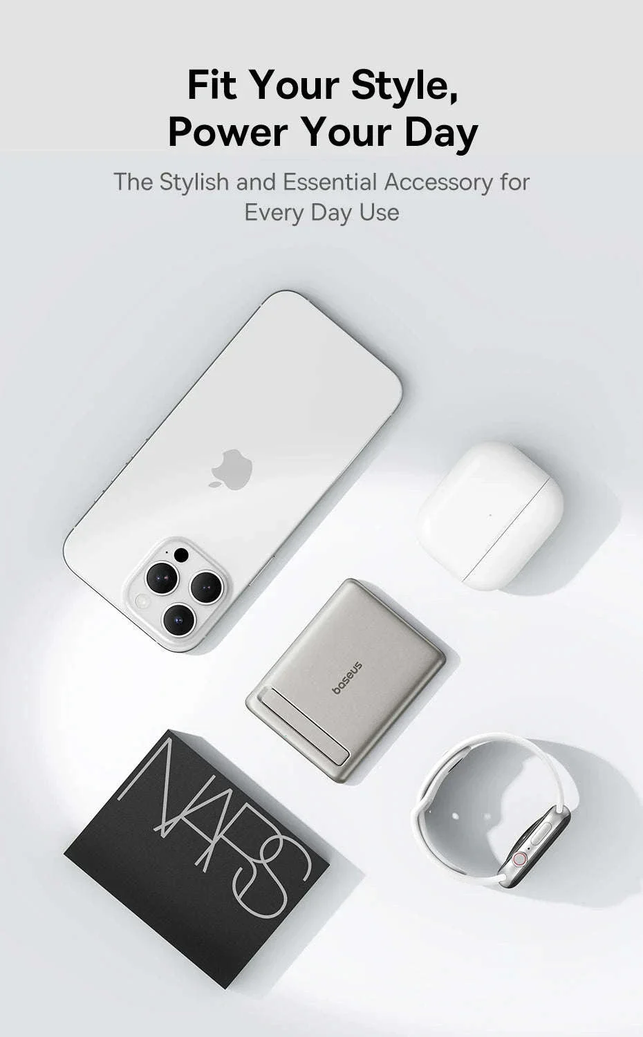 Qi2 Magnetic Power Bank with Kickstand 5000mAh - Image 12