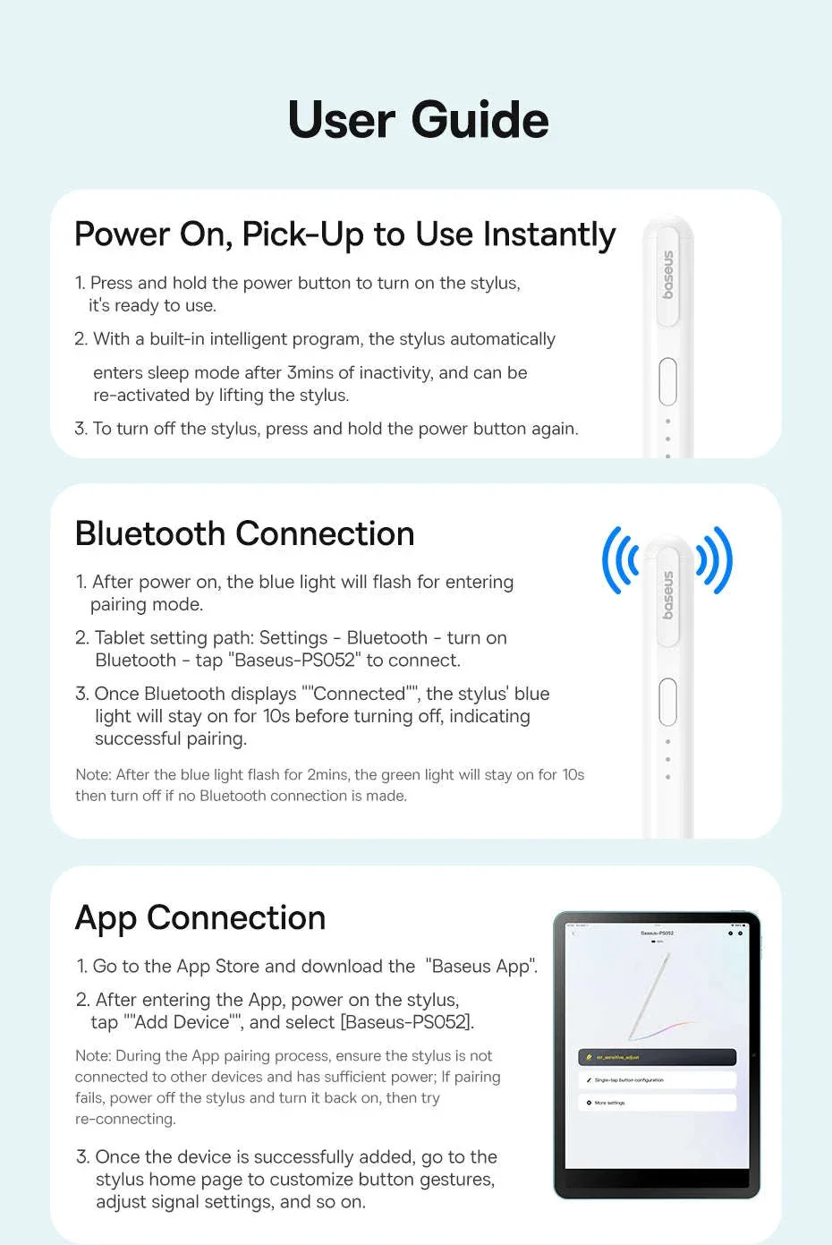 Baseus Tilt Sensitivity Stylus Pen for iPad with Wired Charging - Image 29