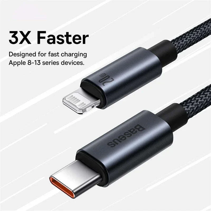 Baseus USB-C to Lightning Fast Charging Cable for iPhone - Image 2