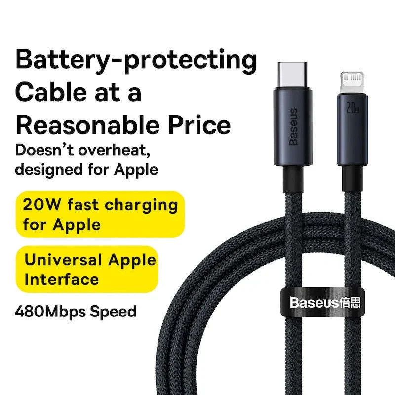 Baseus USB-C to Lightning Fast Charging Cable for iPhone - Image 6