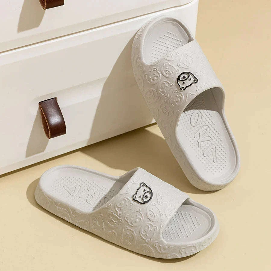 Bear Print Non-Slip Indoor Slides for Cozy Everyday Comfort - Image 5