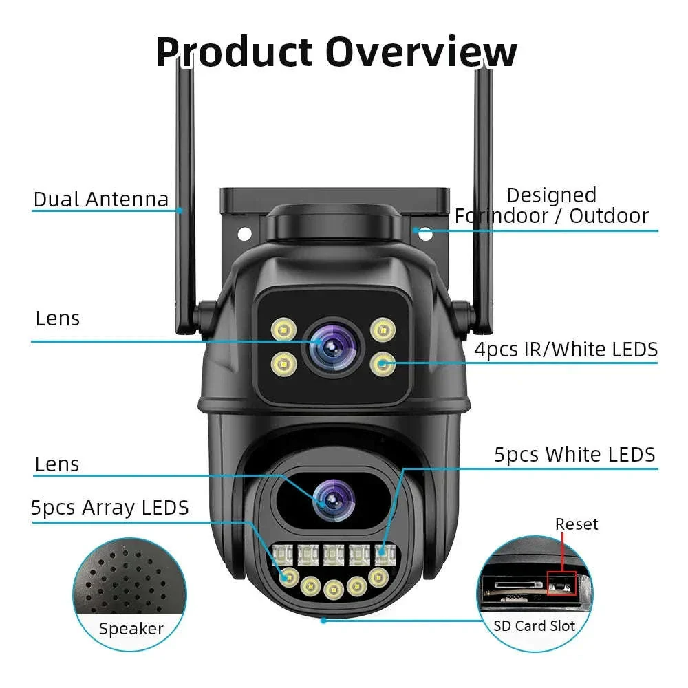 4K 8MP WiFi Security Camera with Dual-Lens PTZ Control - Image 10