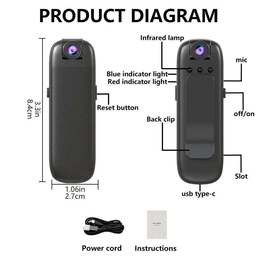 Mini WiFi Security Camera 1080P with Night Vision & Alerts - Image 14