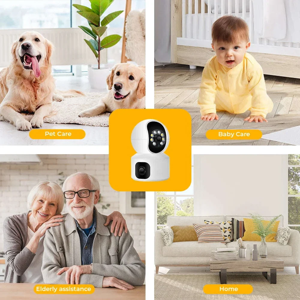 BESDER 4MP WiFi Dual Screen Baby Monitor Camera - Image 20