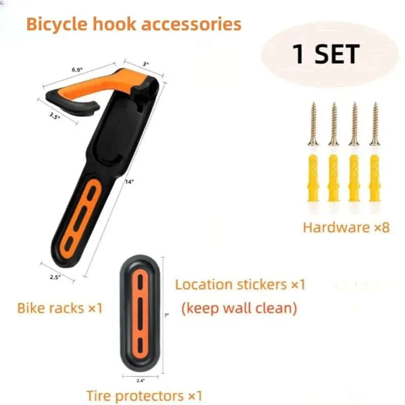 Foldable Wall Mount Bike Rack for Space-Saving Storage - Image 4