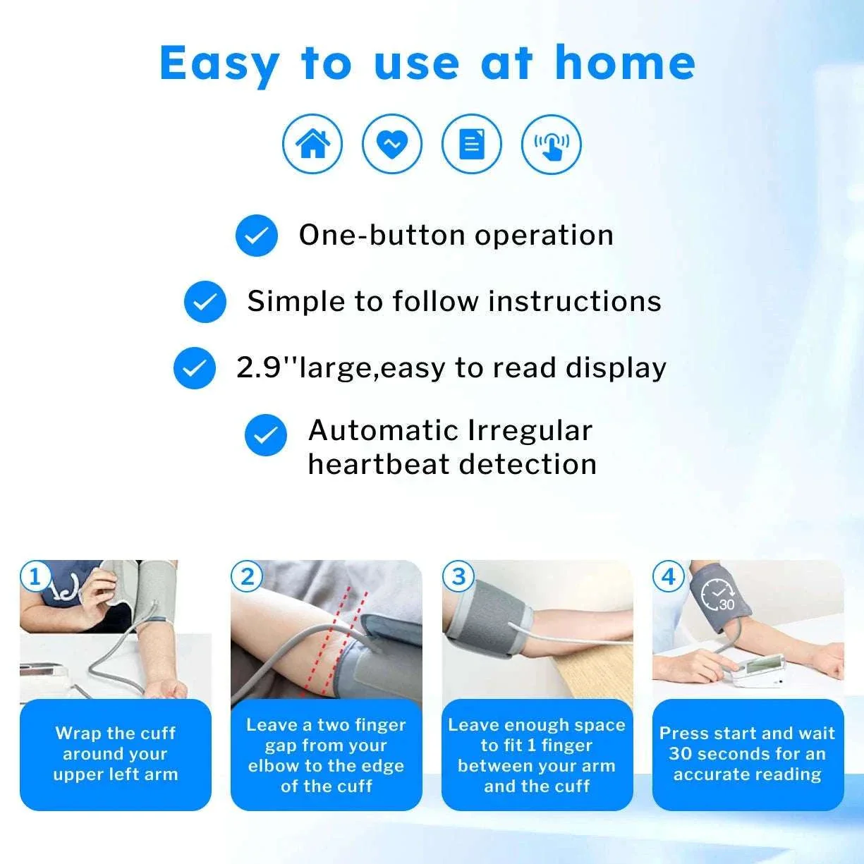 Bioland Upper Arm Blood Pressure Monitor for Home Tracking - Image 15