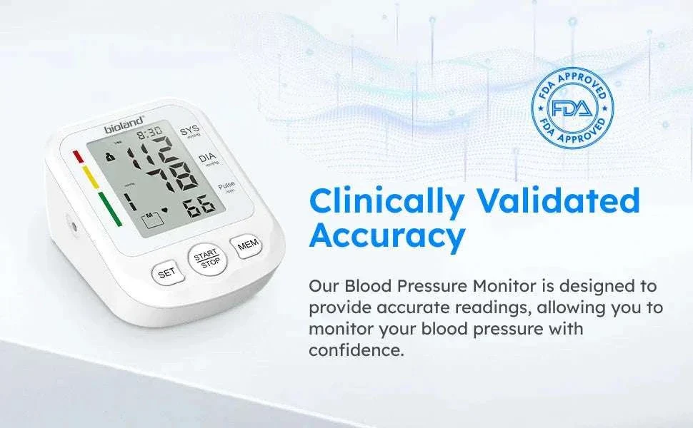 Bioland Upper Arm Blood Pressure Monitor for Home Tracking - Image 19