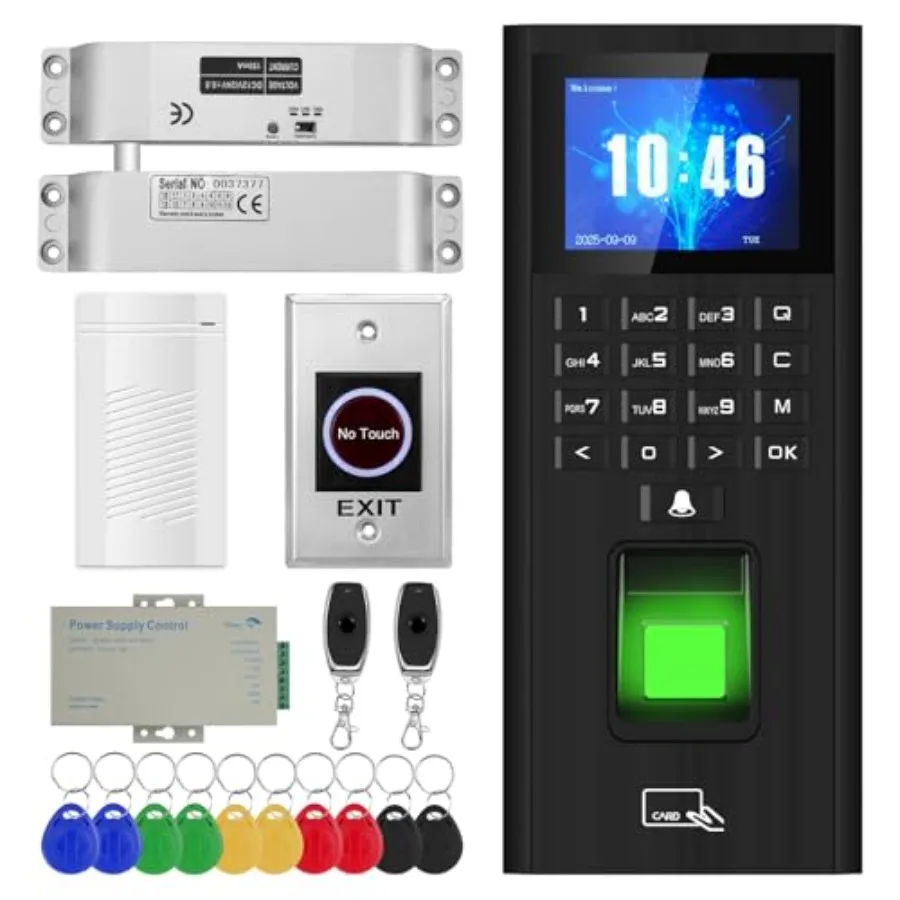 Biometric Fingerprint Access Control Kit with RFID T9 Keypad - Image 7