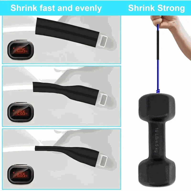 Black Heat Shrink Tube Kit for Clean Wire Insulation - Image 5