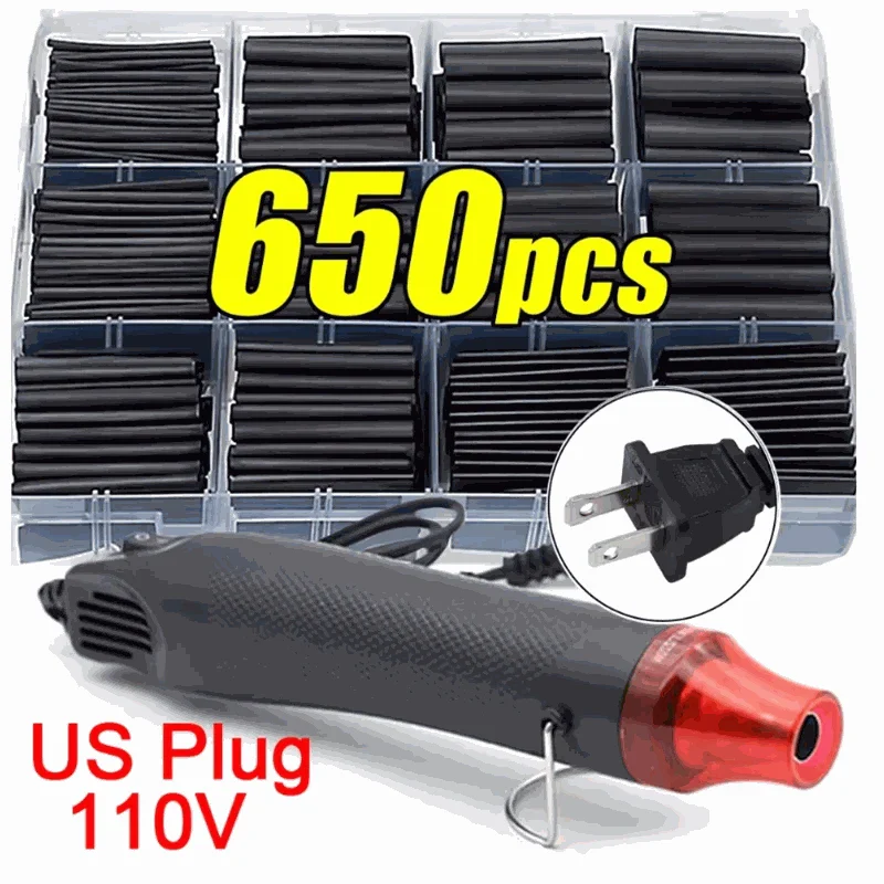 Black Heat Shrink Tube Kit for Clean Wire Insulation - Image 8