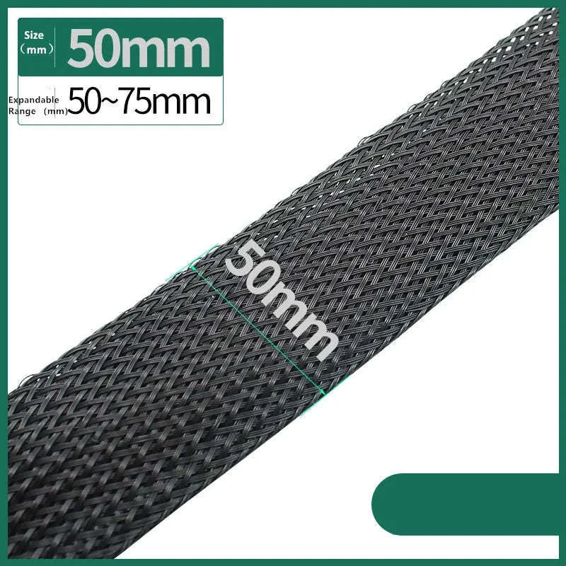 Black PET Braided Sleeving for Cable Protection and Clean Builds - Image 16