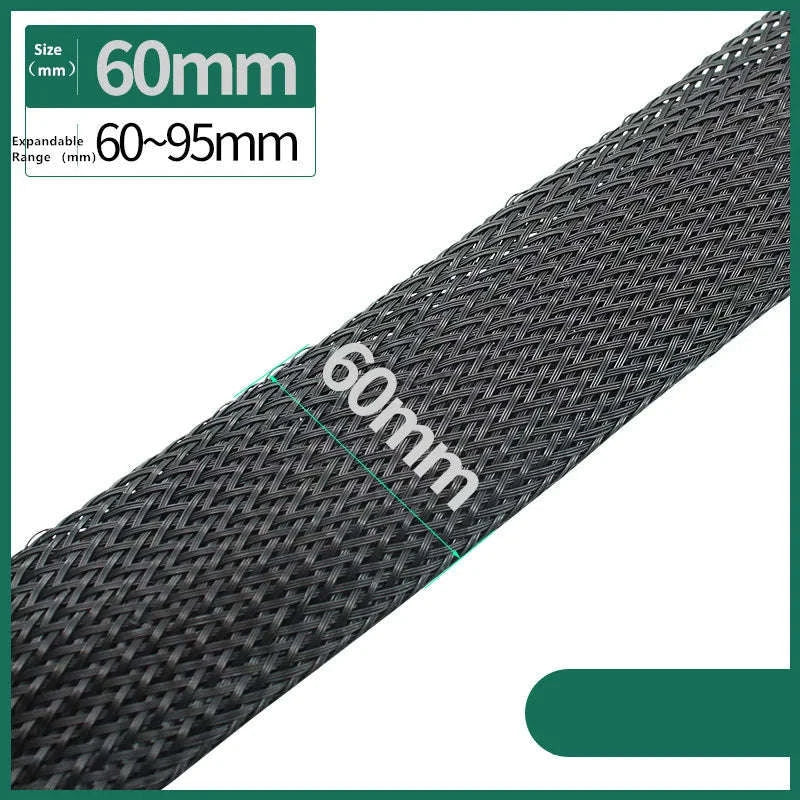 Black PET Braided Sleeving for Cable Protection and Clean Builds - Image 17