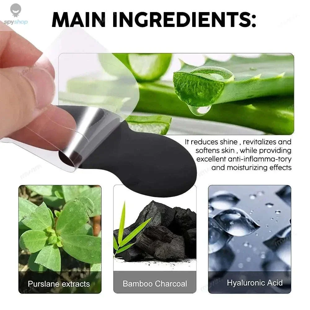Bamboo Charcoal Blackhead Nose Strips for Deep Pore Cleansing - Image 4