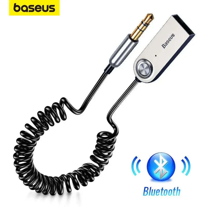 Bluetooth 5.0 AUX Car Adapter Cable 3.5mm Wireless Audio Receiver