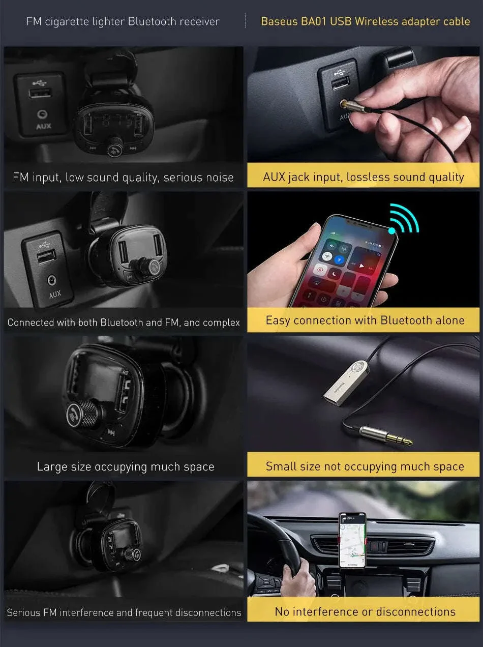 Bluetooth 5.0 AUX Car Adapter Cable 3.5mm Wireless Audio Receiver - Image 10