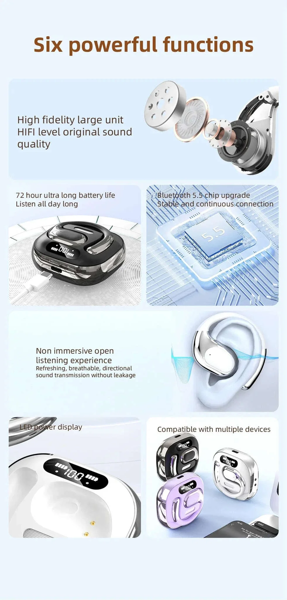Bluetooth 5.3 Translation Earbuds with Long Battery & IPX4 Waterproof - Image 8