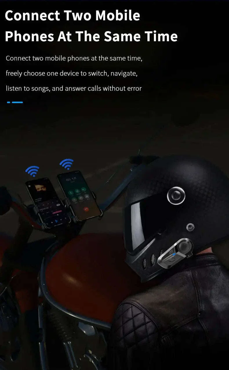 Bluetooth 5.3 Motorcycle Helmet Headset for Clear Riding Audio - Image 13