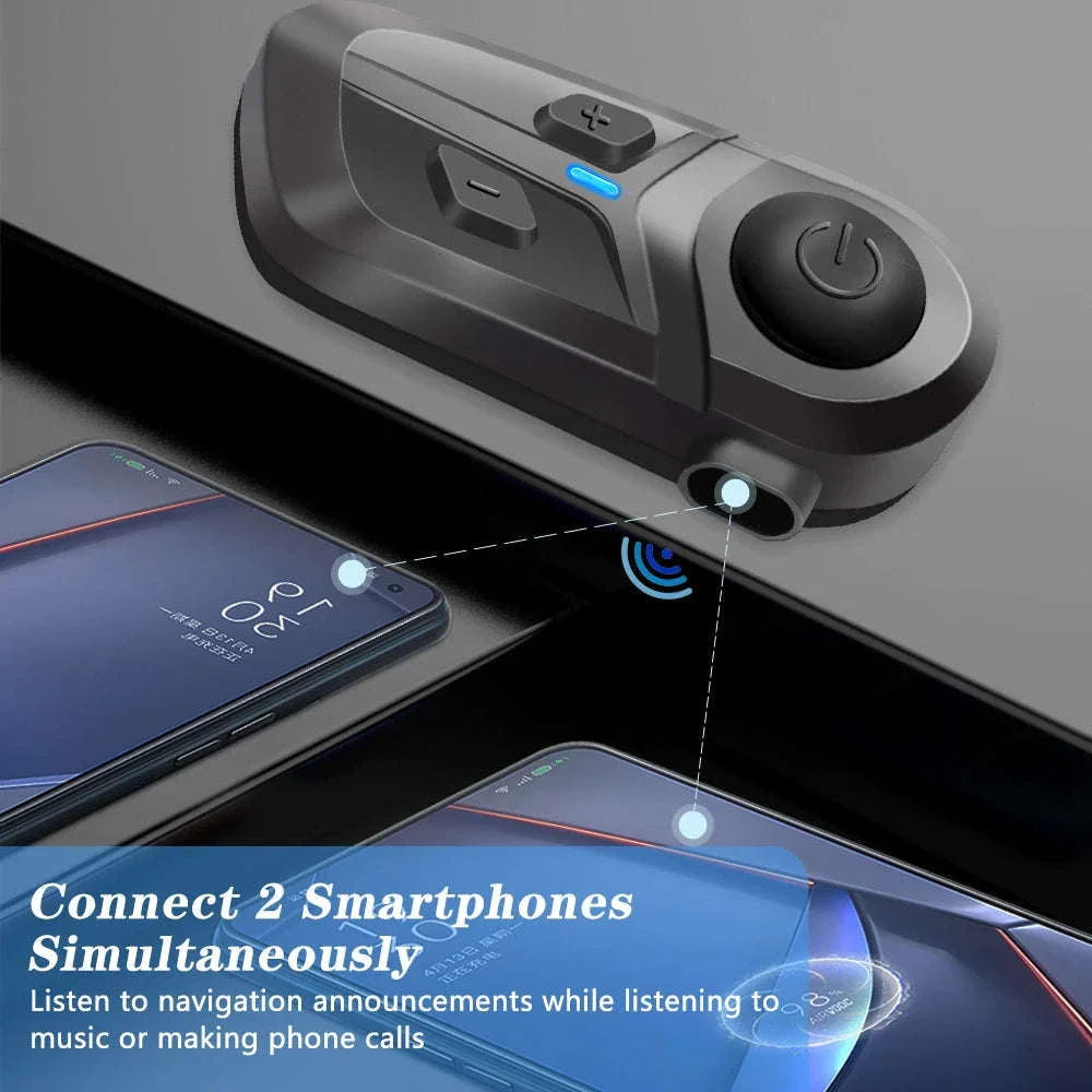Bluetooth 5.3 Motorcycle Helmet Headset for Clear Riding Audio - Image 4