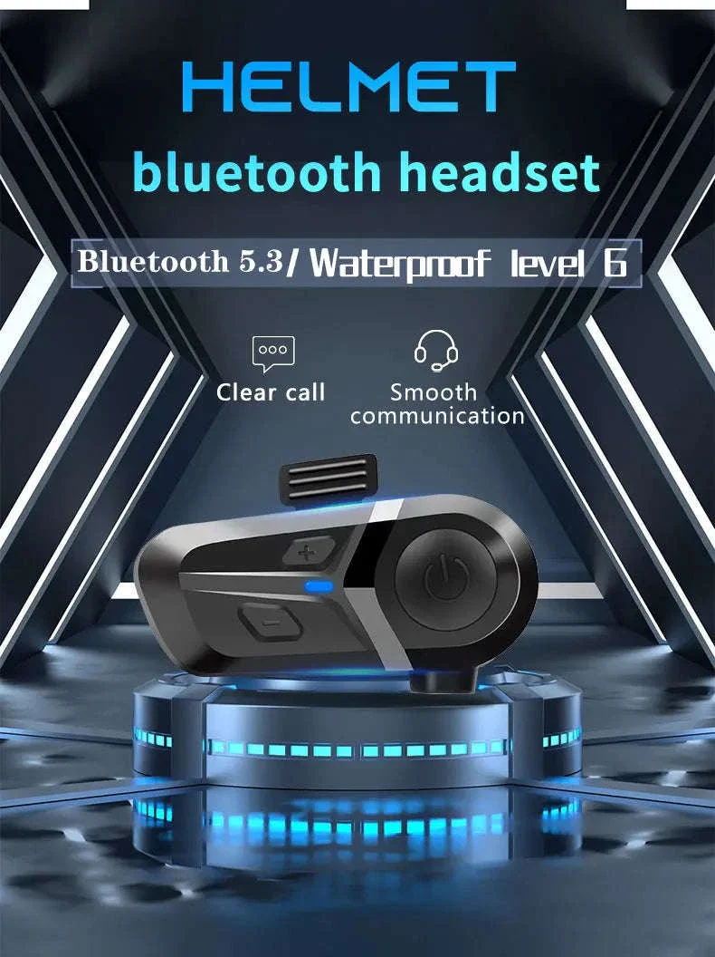 Bluetooth 5.3 Motorcycle Helmet Headset for Clear Riding Audio - Image 8
