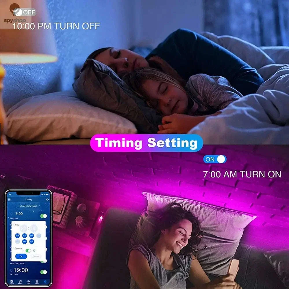 Bluetooth USB LED Strip Lights for TVs, Desks, and Gaming Setups - Image 9