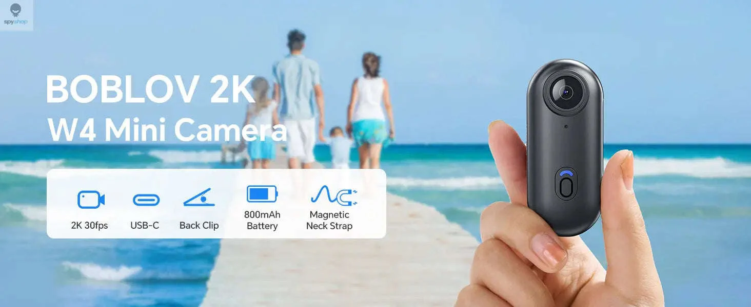 BOBLOV W4 Mini Body Camera with 2K Recording and 64GB Storage - Image 7
