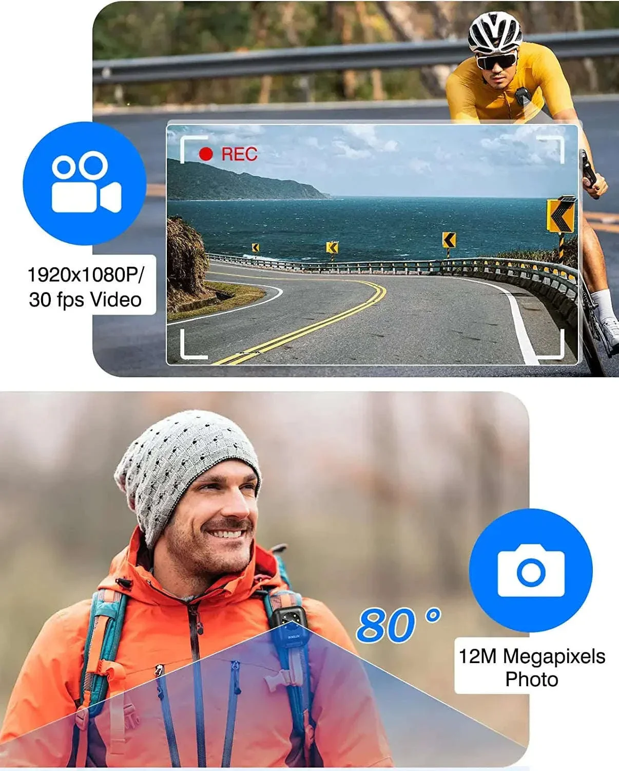 BOBLOV W4 Body Worn Camera for Hands-Free Recording - Image 2