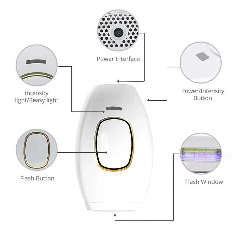 Body Bikini IPL Hair Removal Device, 500K Flashes - Image 3
