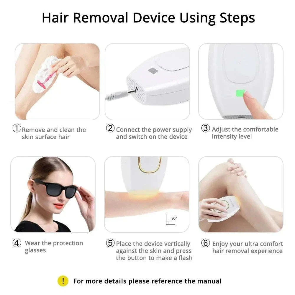 Body Bikini IPL Hair Removal Device, 500K Flashes - Image 8