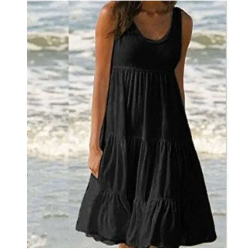 Loose Sleeveless Ruffle Mini Dress for Women - Image 14
