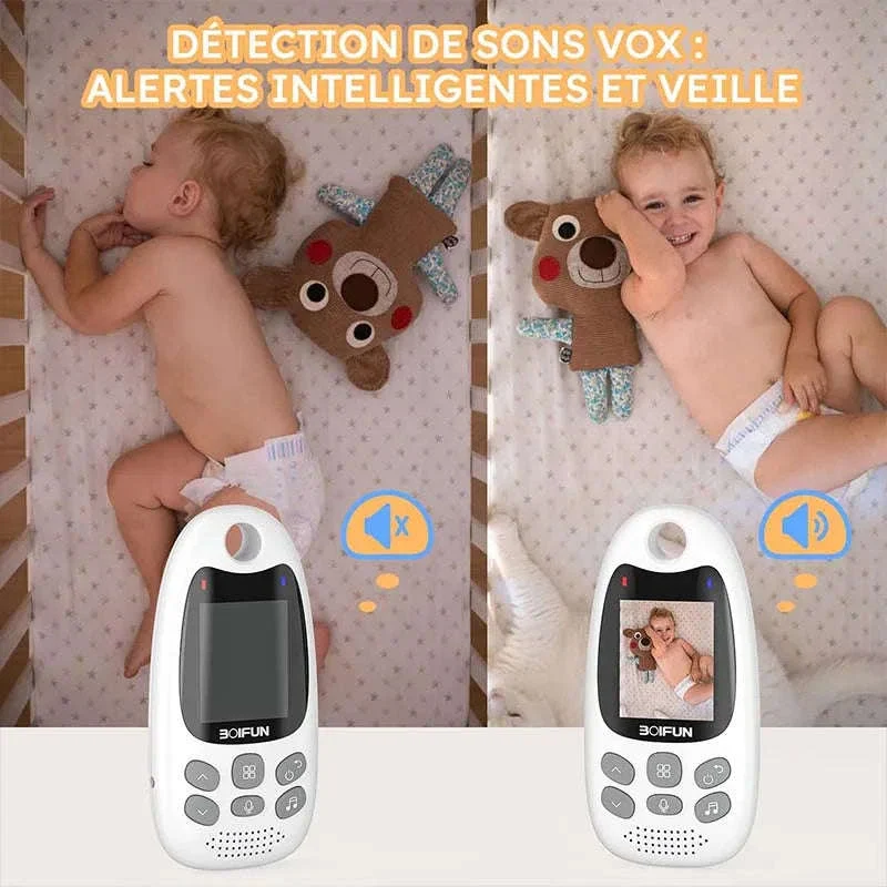 BOIFUN Baby Monitor Camera with Night Vision, VOX, and Temperature Sensor - Image 3